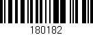 Código de barras (EAN, GTIN, SKU, ISBN): '180182'