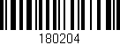 Código de barras (EAN, GTIN, SKU, ISBN): '180204'