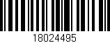 Código de barras (EAN, GTIN, SKU, ISBN): '18024495'