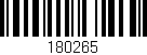 Código de barras (EAN, GTIN, SKU, ISBN): '180265'