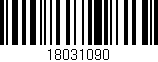 Código de barras (EAN, GTIN, SKU, ISBN): '18031090'