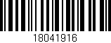 Código de barras (EAN, GTIN, SKU, ISBN): '18041916'
