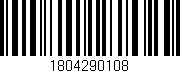 Código de barras (EAN, GTIN, SKU, ISBN): '1804290108'