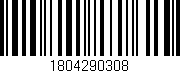 Código de barras (EAN, GTIN, SKU, ISBN): '1804290308'