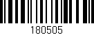 Código de barras (EAN, GTIN, SKU, ISBN): '180505'