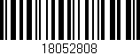 Código de barras (EAN, GTIN, SKU, ISBN): '18052808'