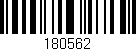 Código de barras (EAN, GTIN, SKU, ISBN): '180562'