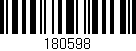 Código de barras (EAN, GTIN, SKU, ISBN): '180598'
