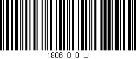 Código de barras (EAN, GTIN, SKU, ISBN): '1806_0_0_U'