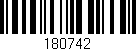 Código de barras (EAN, GTIN, SKU, ISBN): '180742'
