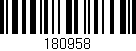 Código de barras (EAN, GTIN, SKU, ISBN): '180958'