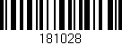 Código de barras (EAN, GTIN, SKU, ISBN): '181028'