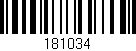 Código de barras (EAN, GTIN, SKU, ISBN): '181034'