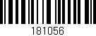 Código de barras (EAN, GTIN, SKU, ISBN): '181056'