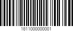 Código de barras (EAN, GTIN, SKU, ISBN): '1811000000001'