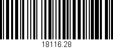 Código de barras (EAN, GTIN, SKU, ISBN): '18116.28'