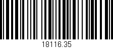 Código de barras (EAN, GTIN, SKU, ISBN): '18116.35'