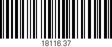 Código de barras (EAN, GTIN, SKU, ISBN): '18116.37'