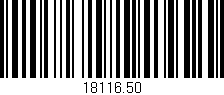 Código de barras (EAN, GTIN, SKU, ISBN): '18116.50'
