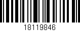 Código de barras (EAN, GTIN, SKU, ISBN): '18119846'
