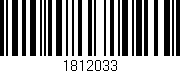 Código de barras (EAN, GTIN, SKU, ISBN): '1812033'