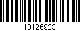 Código de barras (EAN, GTIN, SKU, ISBN): '18126923'