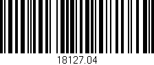 Código de barras (EAN, GTIN, SKU, ISBN): '18127.04'