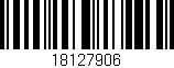 Código de barras (EAN, GTIN, SKU, ISBN): '18127906'