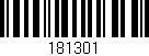 Código de barras (EAN, GTIN, SKU, ISBN): '181301'