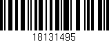 Código de barras (EAN, GTIN, SKU, ISBN): '18131495'