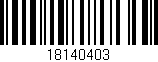 Código de barras (EAN, GTIN, SKU, ISBN): '18140403'