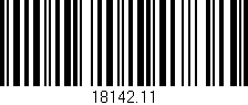 Código de barras (EAN, GTIN, SKU, ISBN): '18142.11'