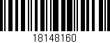 Código de barras (EAN, GTIN, SKU, ISBN): '18148160'