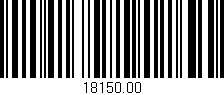 Código de barras (EAN, GTIN, SKU, ISBN): '18150.00'