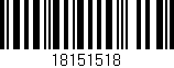 Código de barras (EAN, GTIN, SKU, ISBN): '18151518'