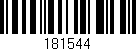 Código de barras (EAN, GTIN, SKU, ISBN): '181544'