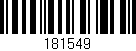 Código de barras (EAN, GTIN, SKU, ISBN): '181549'