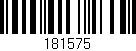 Código de barras (EAN, GTIN, SKU, ISBN): '181575'