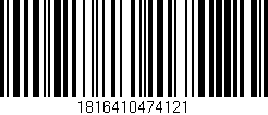 Código de barras (EAN, GTIN, SKU, ISBN): '1816410474121'