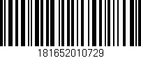 Código de barras (EAN, GTIN, SKU, ISBN): '181652010729'
