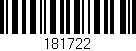 Código de barras (EAN, GTIN, SKU, ISBN): '181722'