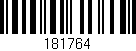 Código de barras (EAN, GTIN, SKU, ISBN): '181764'
