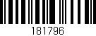 Código de barras (EAN, GTIN, SKU, ISBN): '181796'