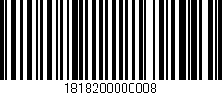 Código de barras (EAN, GTIN, SKU, ISBN): '1818200000008'