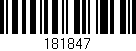 Código de barras (EAN, GTIN, SKU, ISBN): '181847'