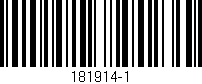 Código de barras (EAN, GTIN, SKU, ISBN): '181914-1'