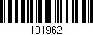 Código de barras (EAN, GTIN, SKU, ISBN): '181962'