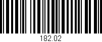 Código de barras (EAN, GTIN, SKU, ISBN): '182.02'