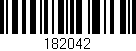 Código de barras (EAN, GTIN, SKU, ISBN): '182042'
