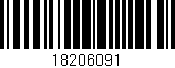 Código de barras (EAN, GTIN, SKU, ISBN): '18206091'